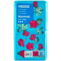 Compresa ultra normal con alas EROSKI
