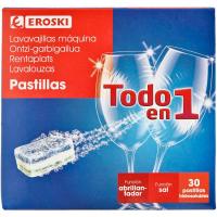 Pastillas lavavajillas Todo en 1 EROSKI